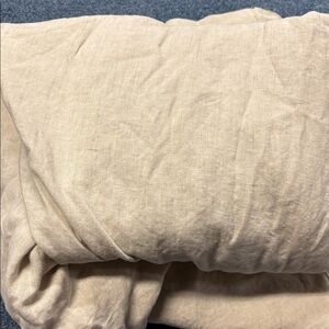 100% linen West Elm Duvet Cover full/queen Beige